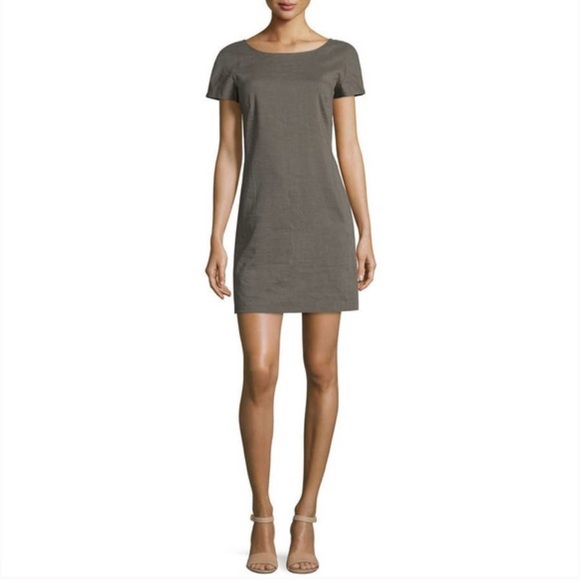 Theory Charcoal Jamelya Crunch Dress - Picture 1 of 6
